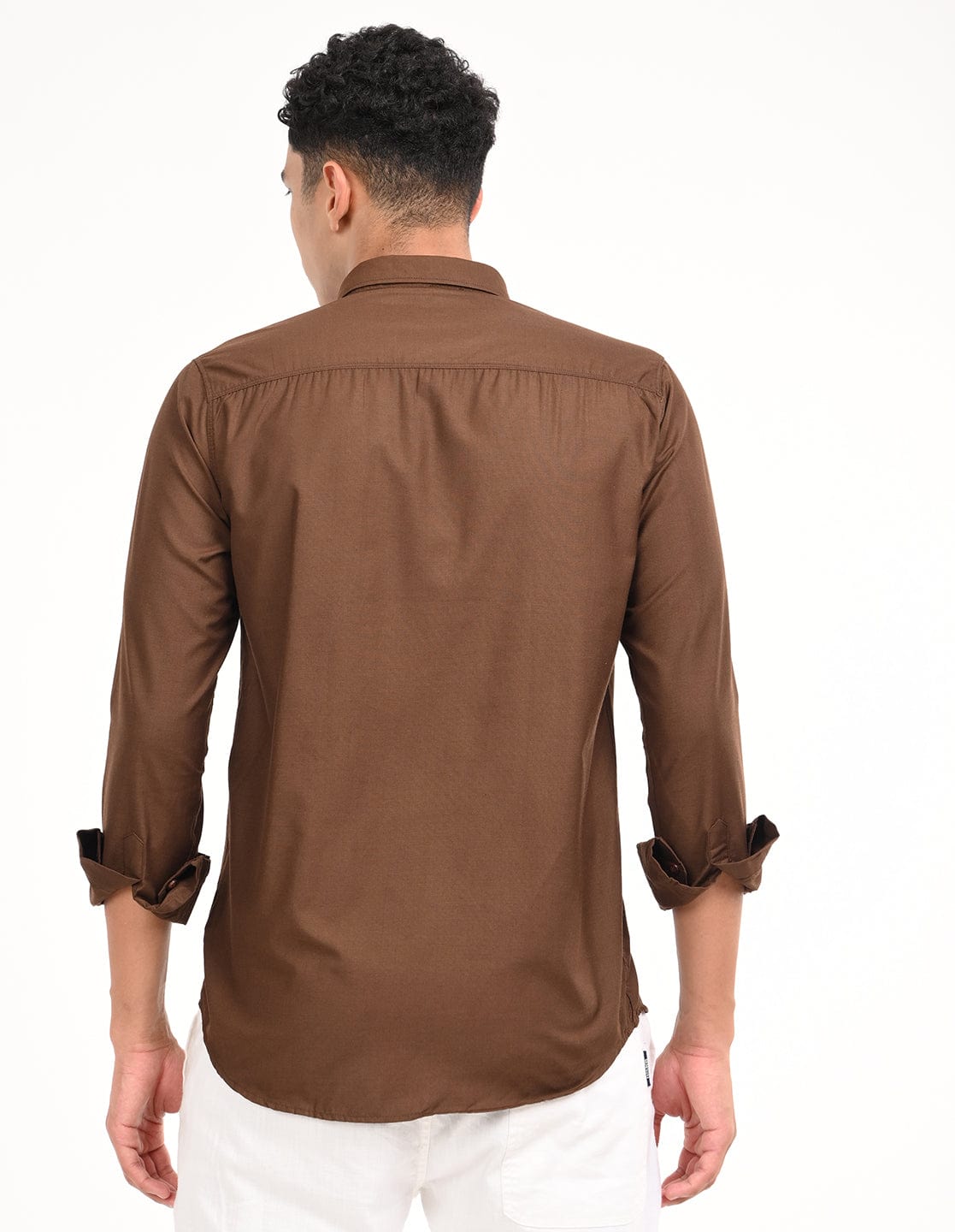 Men's Slim Fit Solid Full Sleeves Casual Shirt