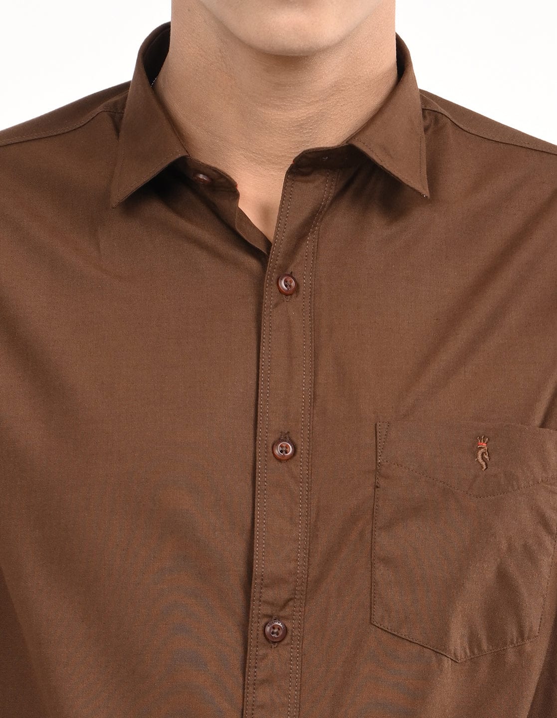 Men's Slim Fit Solid Full Sleeves Casual Shirt