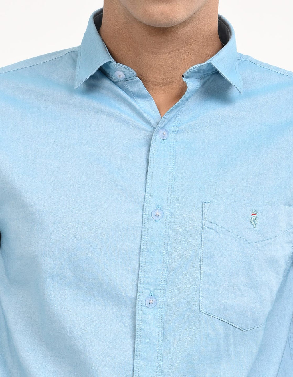 Men's Slim Fit Solid Full Sleeves Casual Shirt