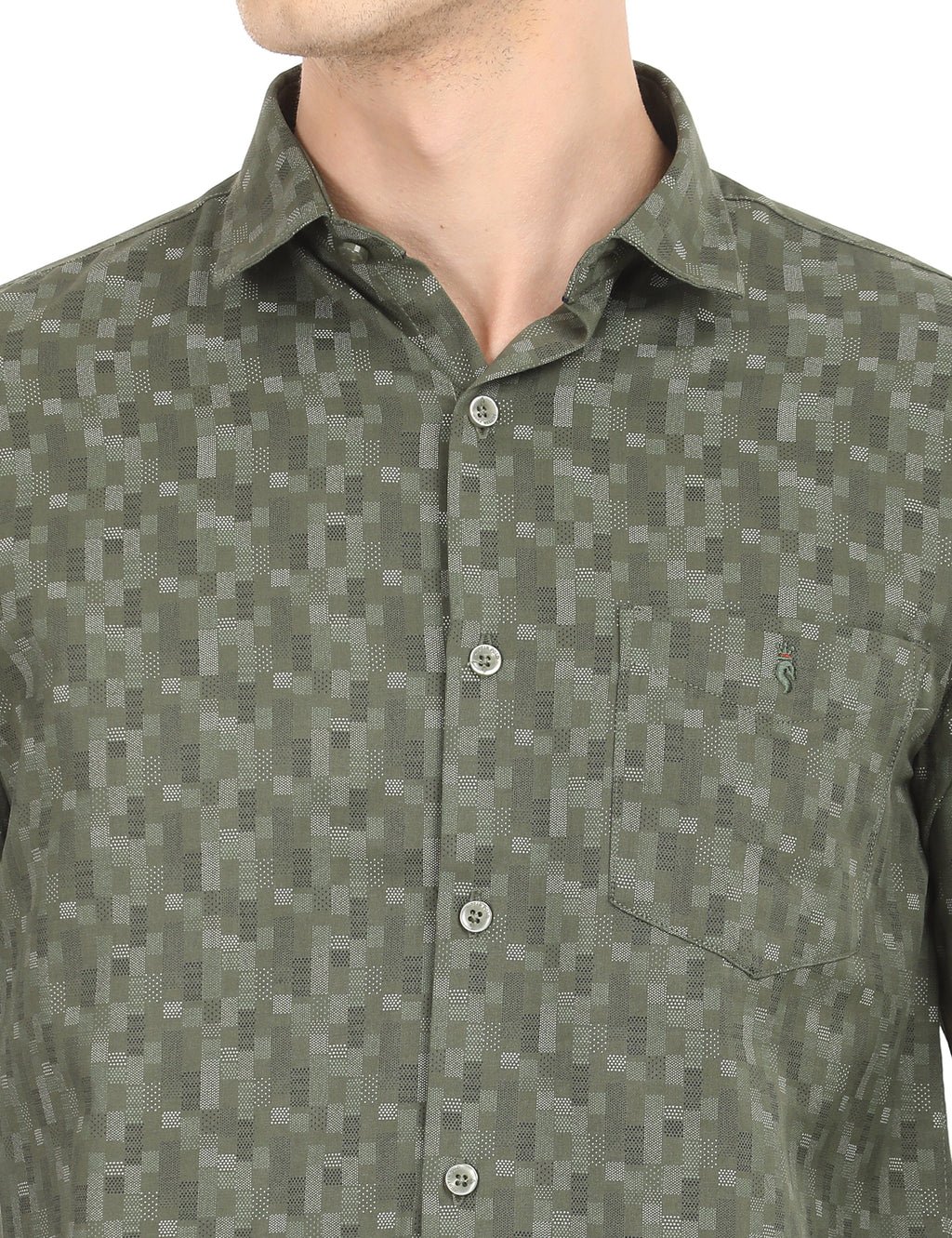 Men's Slim Fit Printed Full Sleeves Casual Shirt