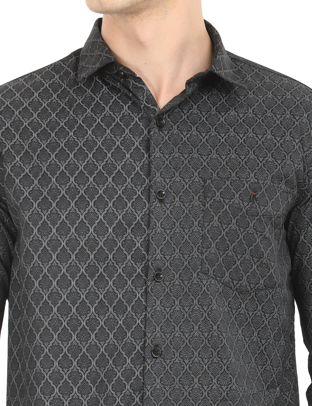 Men's Slim Fit Printed Full Sleeves Casual Shirt