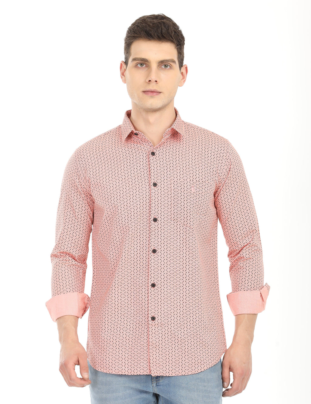 Men's Slim Fit Printed Full Sleeves Casual Shirt