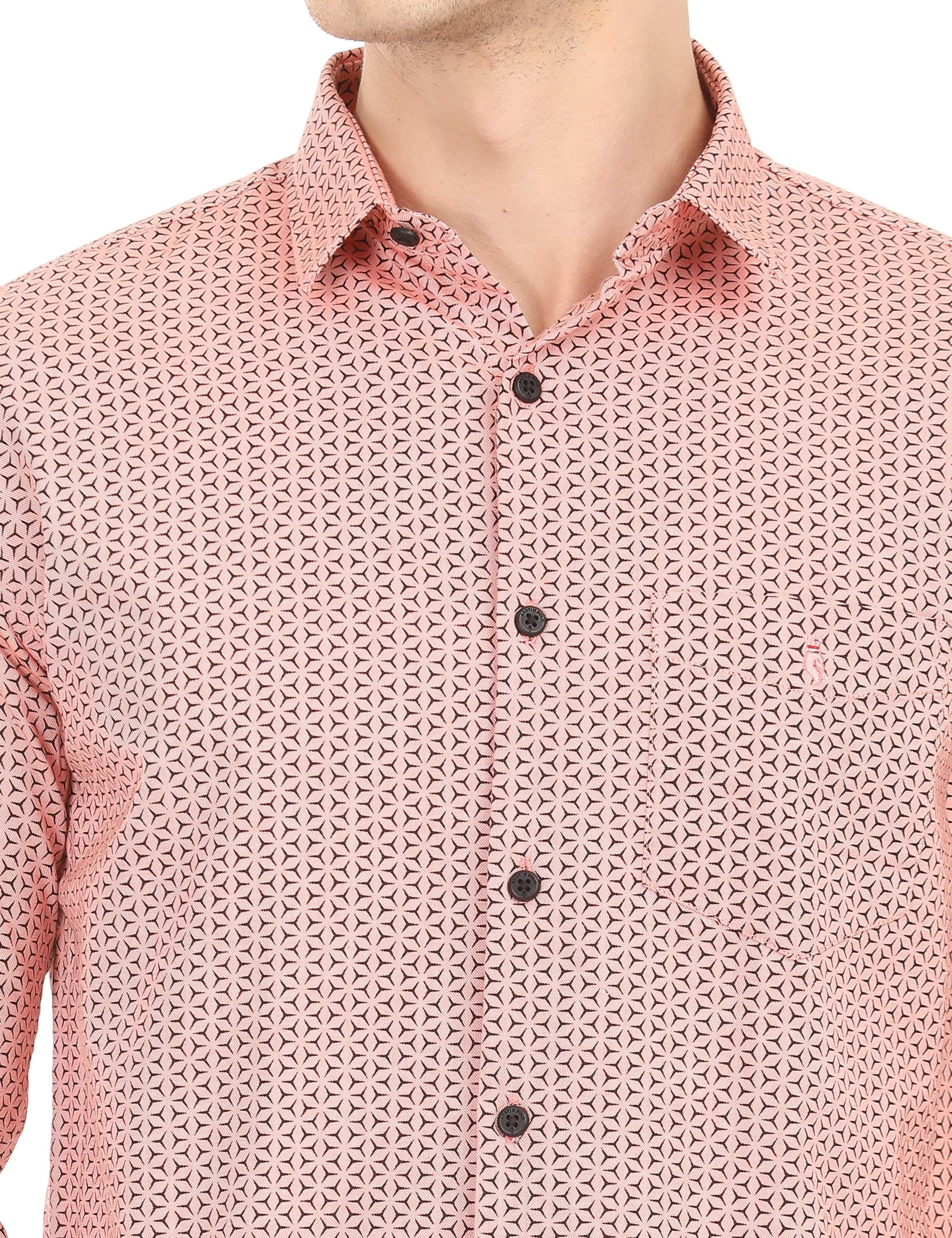Men's Slim Fit Printed Full Sleeves Casual Shirt