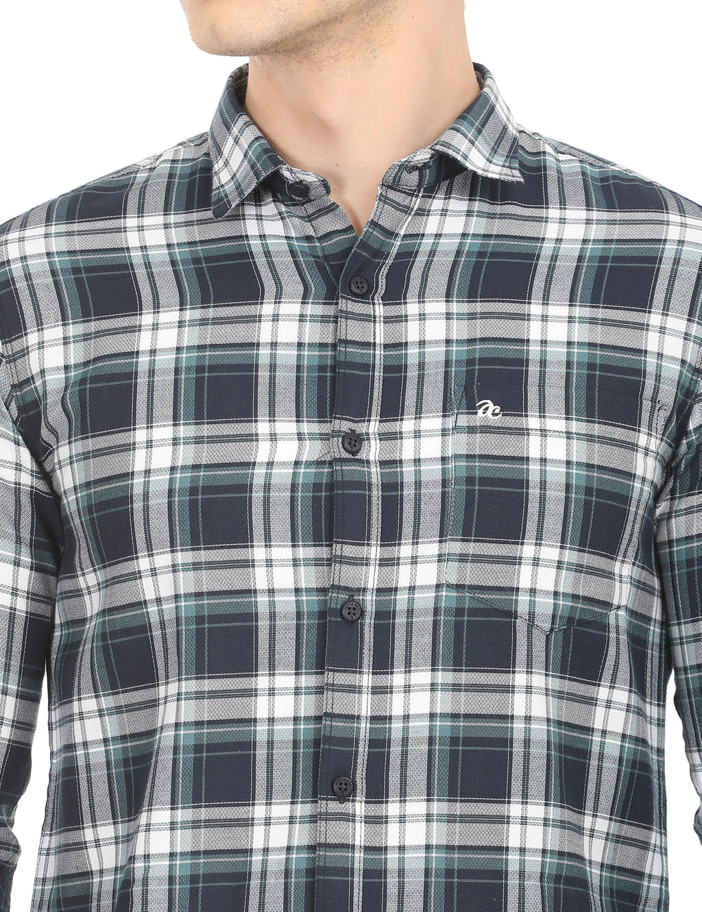 Men's Slim Fit Checks Full Sleeves Casual Shirt