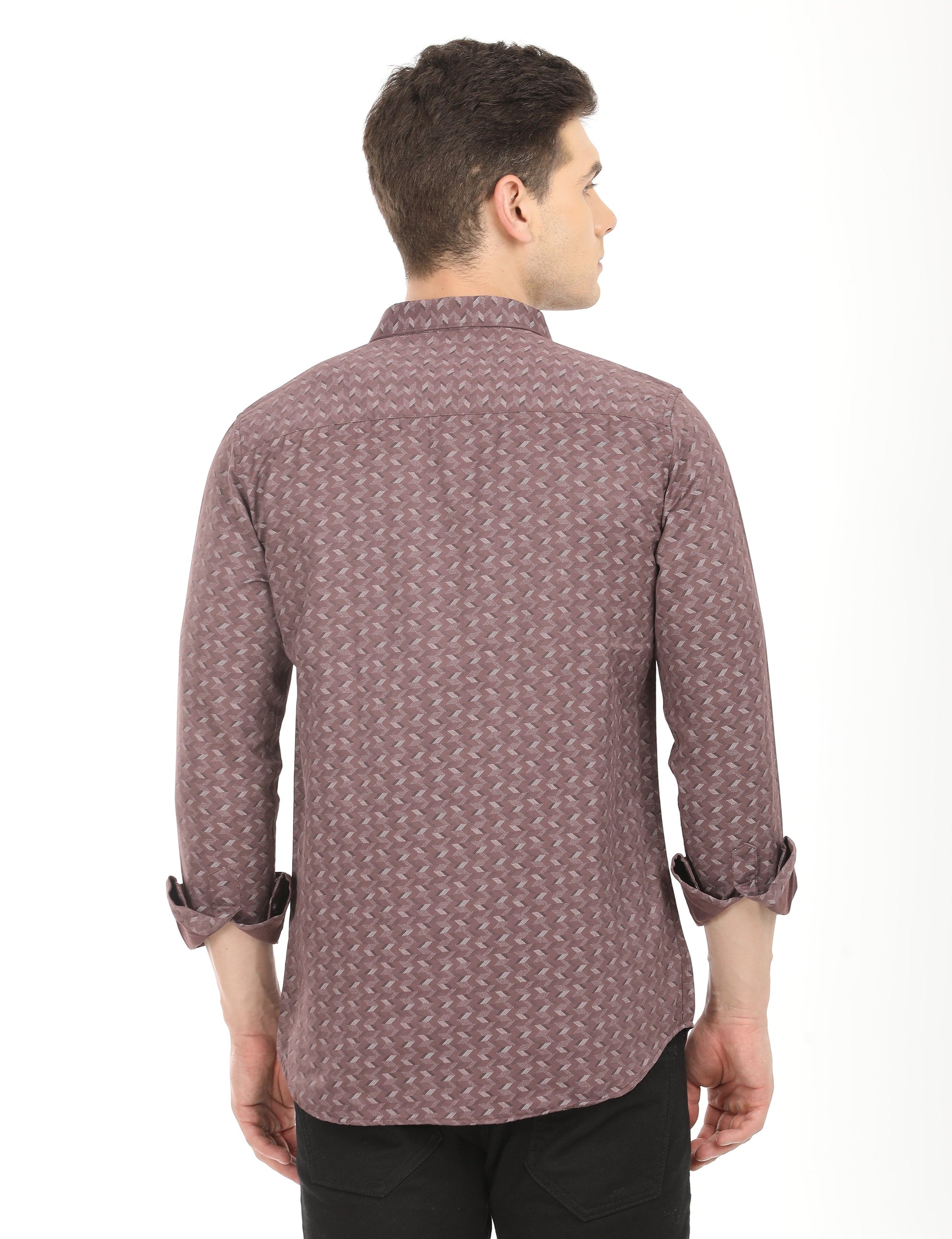 Men's Slim Fit Printed Full Sleeves Casual Shirt