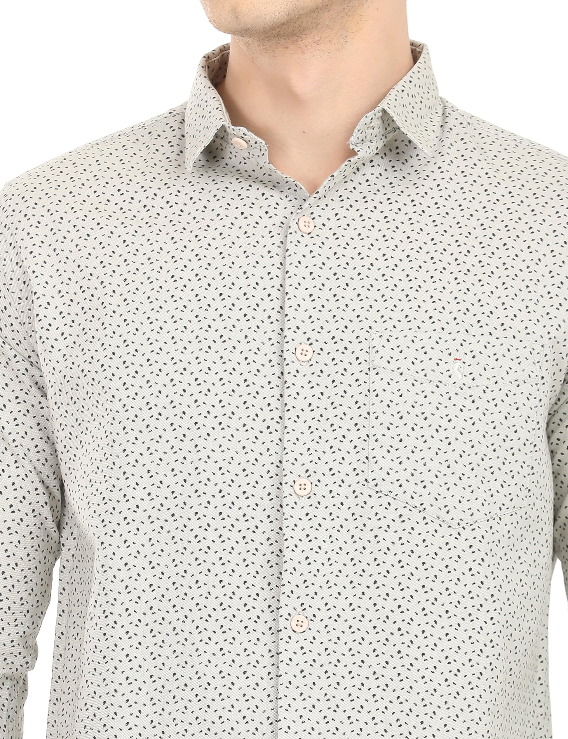 Men's Slim Fit Printed Full Sleeves Casual Shirt