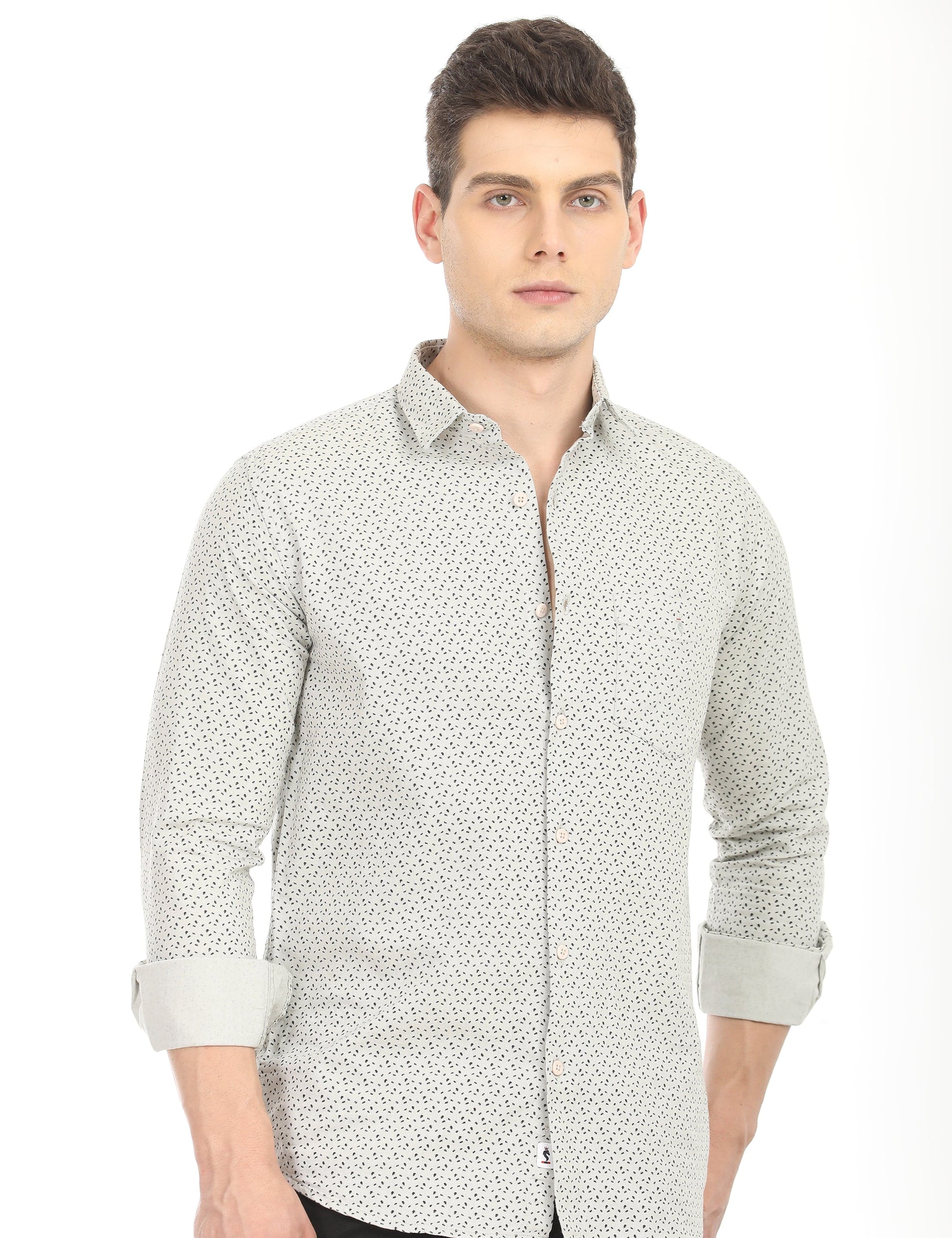 Men's Slim Fit Printed Full Sleeves Casual Shirt
