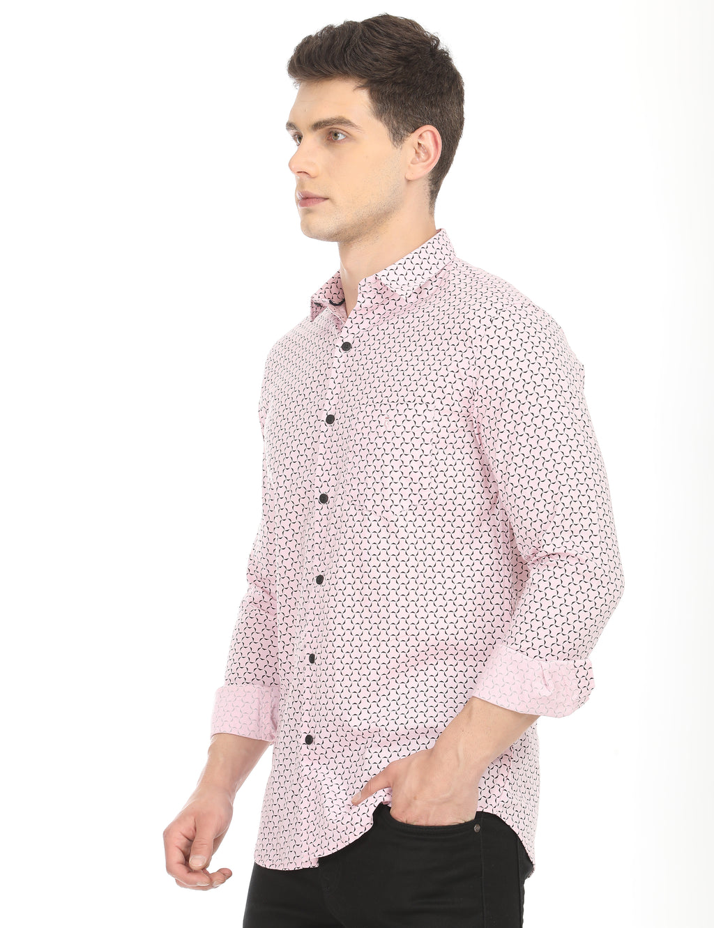 Men's Slim Fit Printed Full Sleeves Casual Shirt