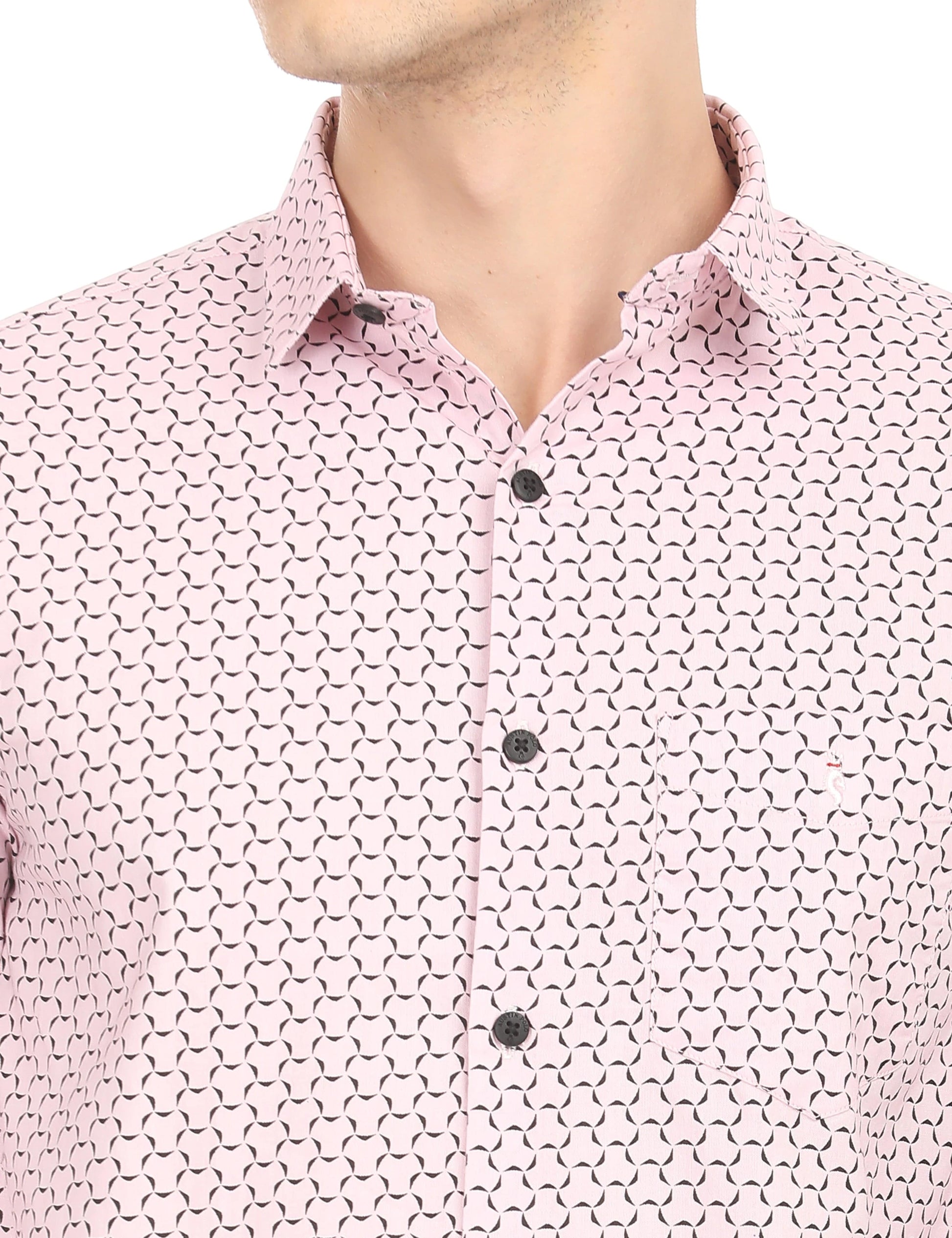 Men's Slim Fit Printed Full Sleeves Casual Shirt