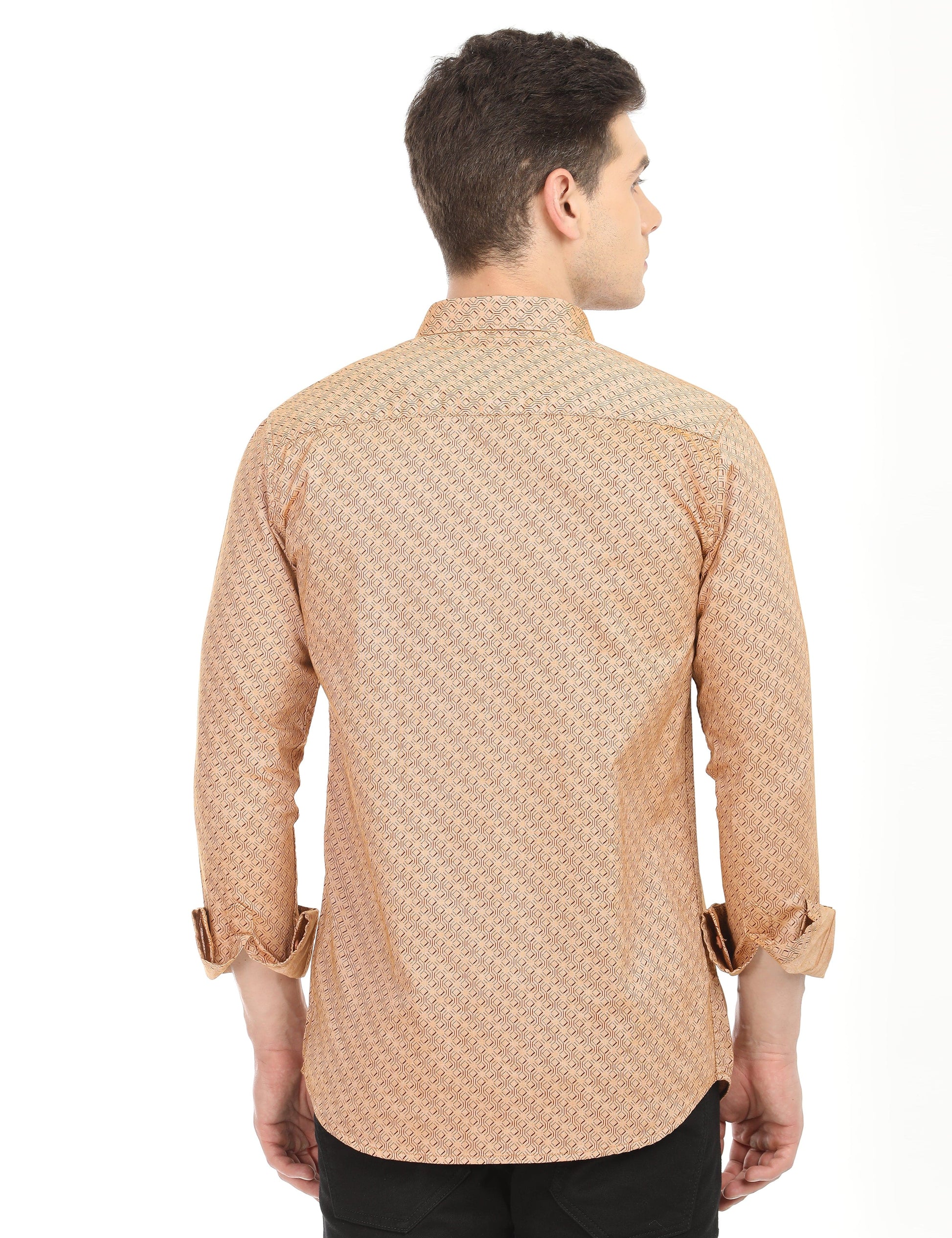 Men's Slim Fit Printed Full Sleeves Casual Shirt