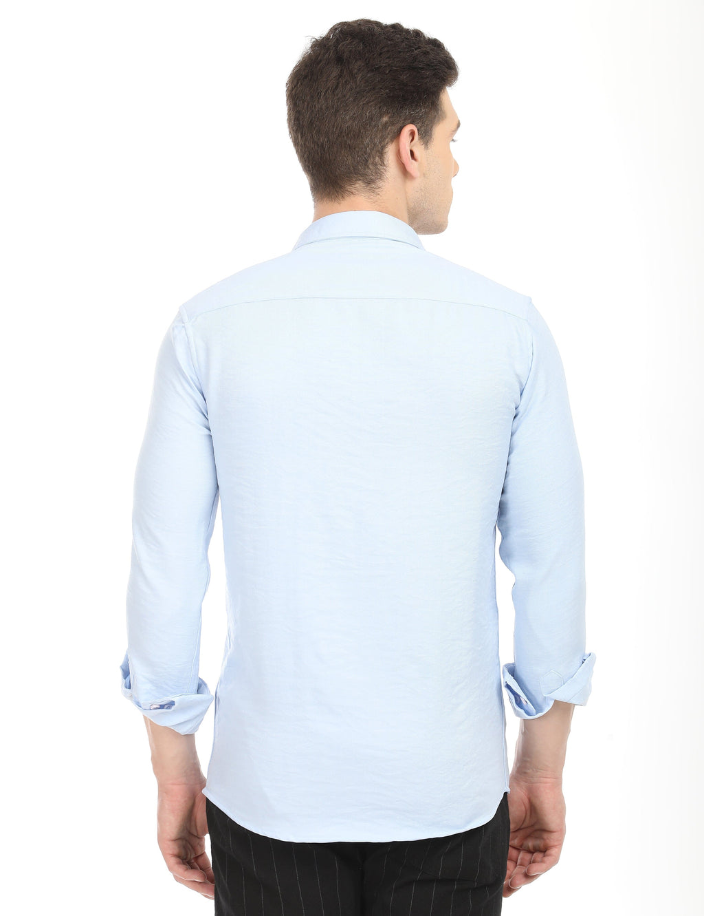Men's Slim Fit Solid Full Sleeves Casual Shirt