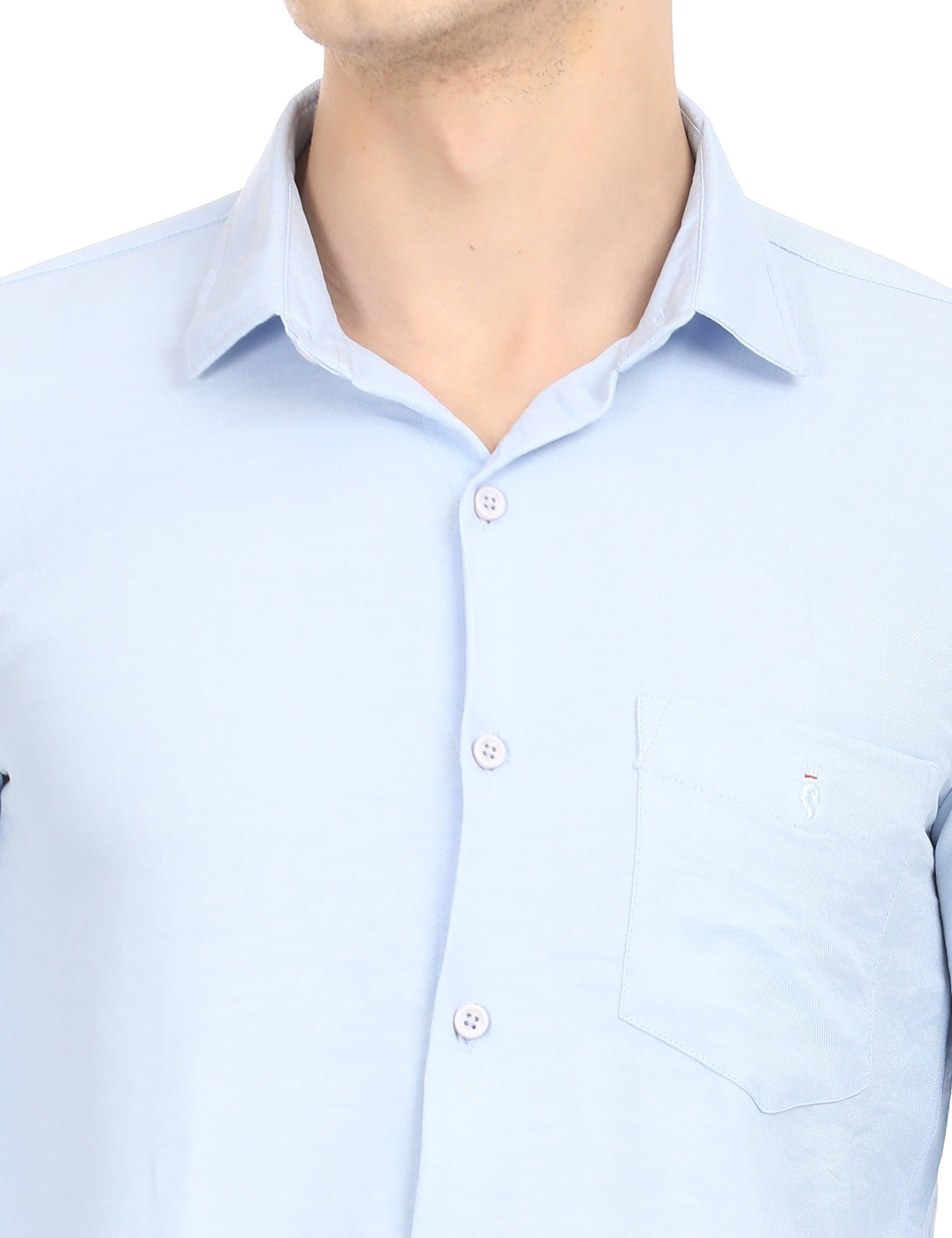 Men's Slim Fit Solid Full Sleeves Casual Shirt