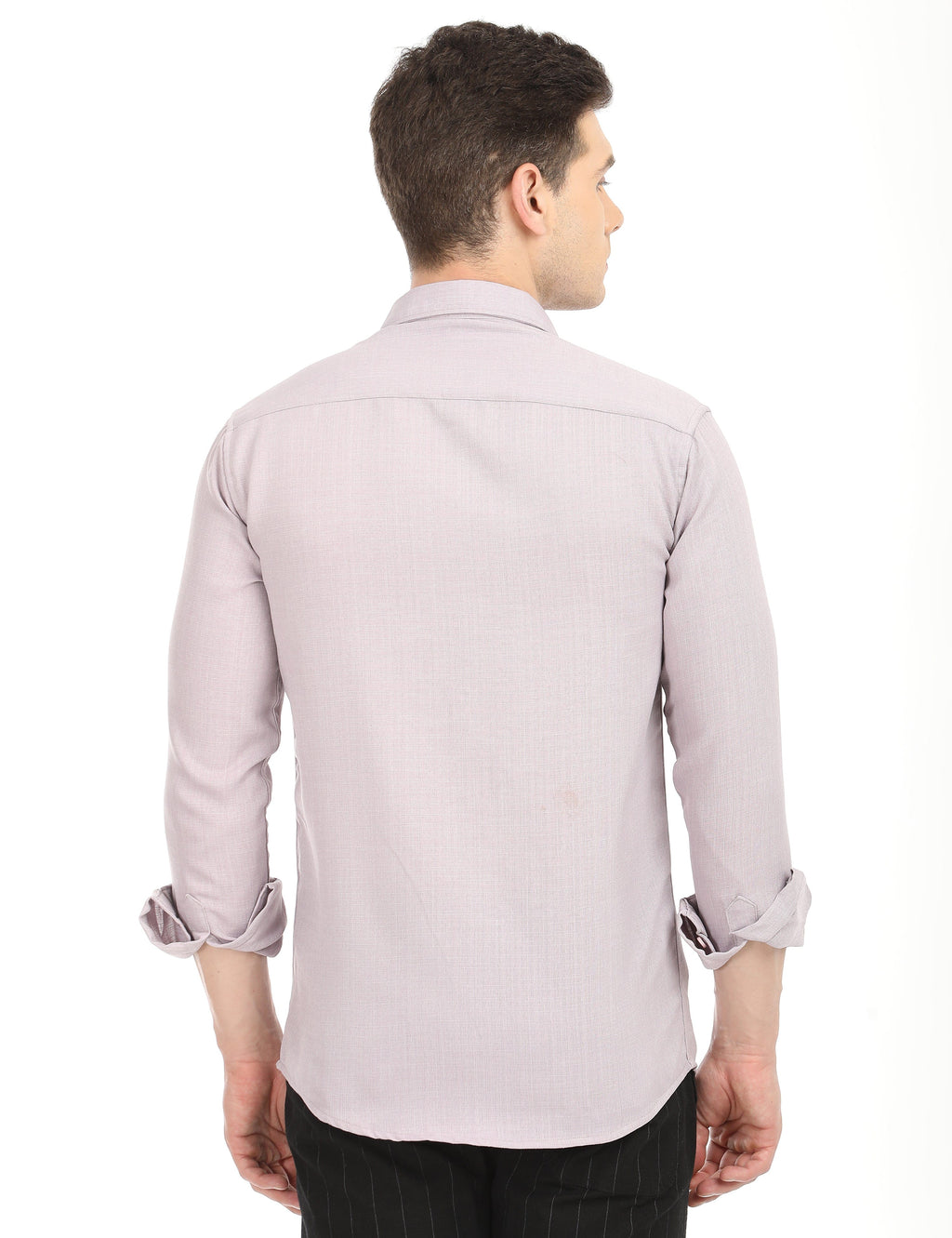 Men's Slim Fit Solid Full Sleeves Casual Shirt