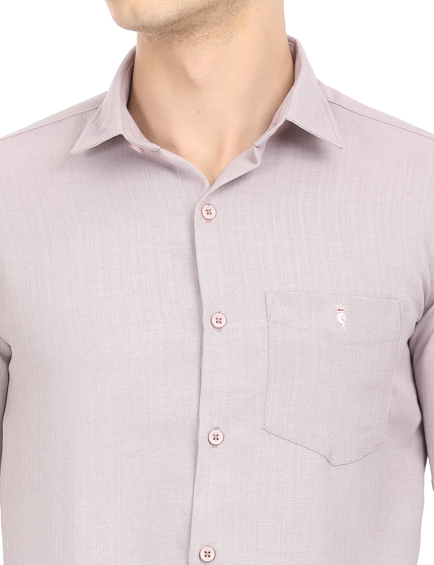 Men's Slim Fit Solid Full Sleeves Causal Shirt