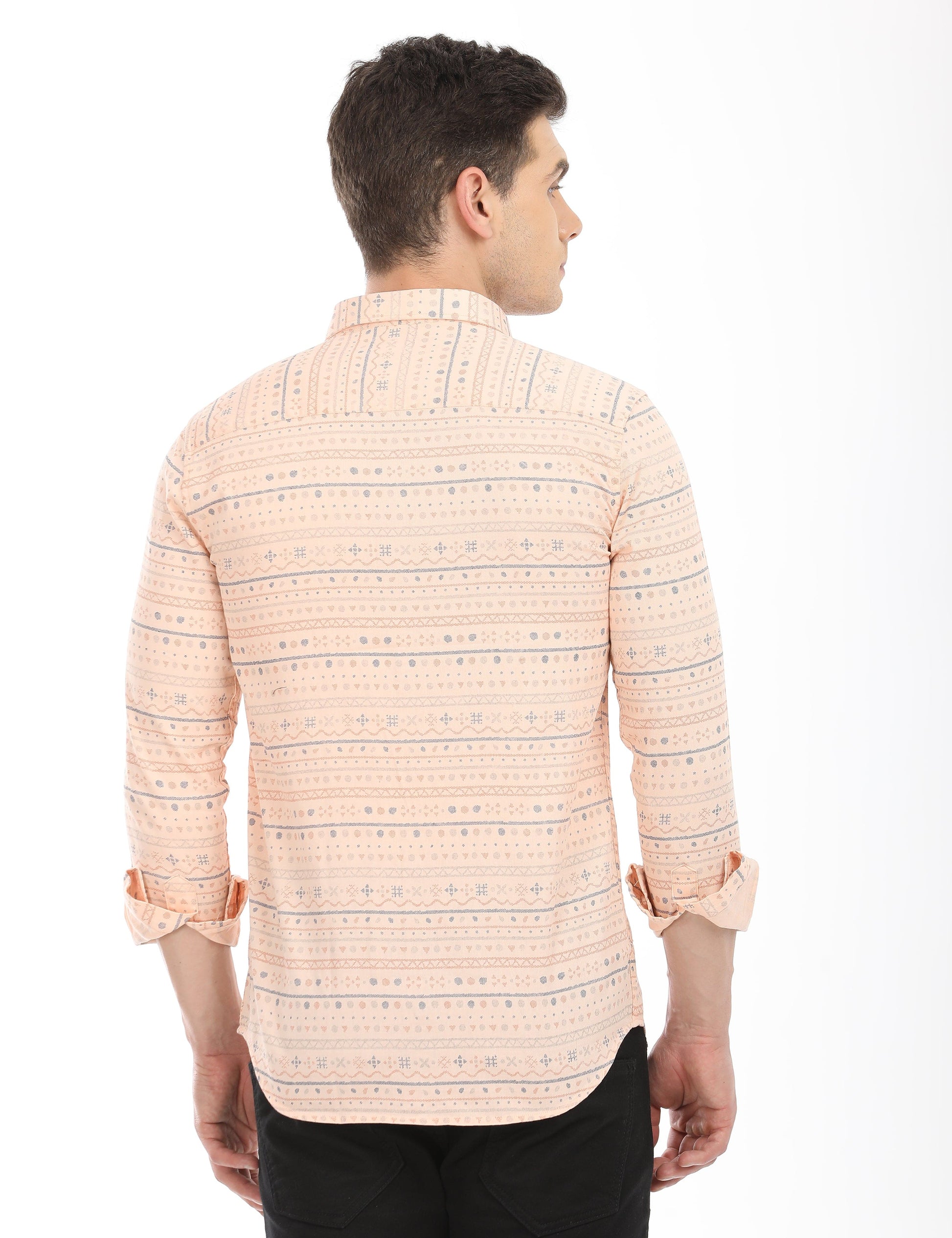 Men's Slim Fit Printed Full Sleeves Casual Shirt