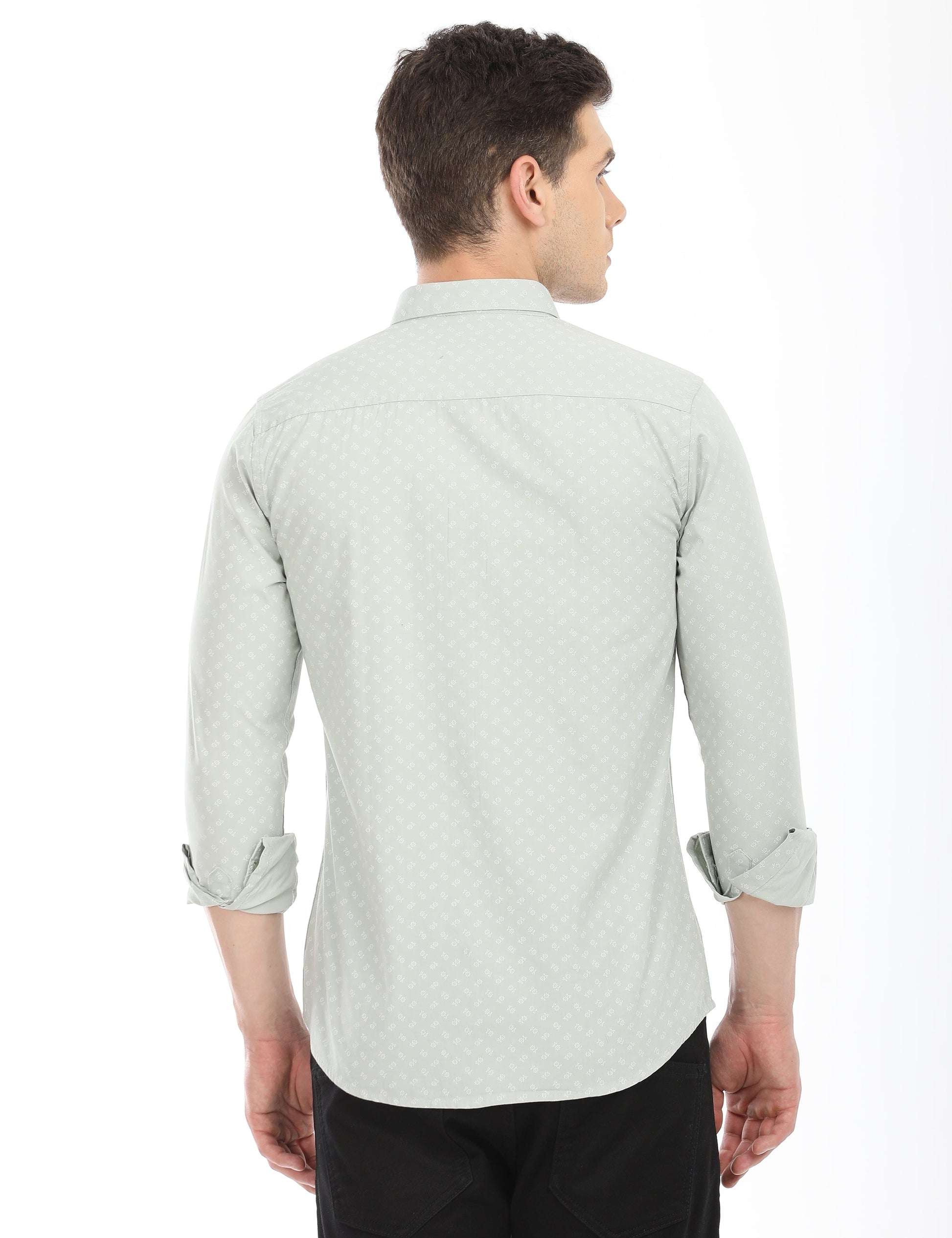 Men's Slim Fit Printed Full Sleeves Casual Shirt