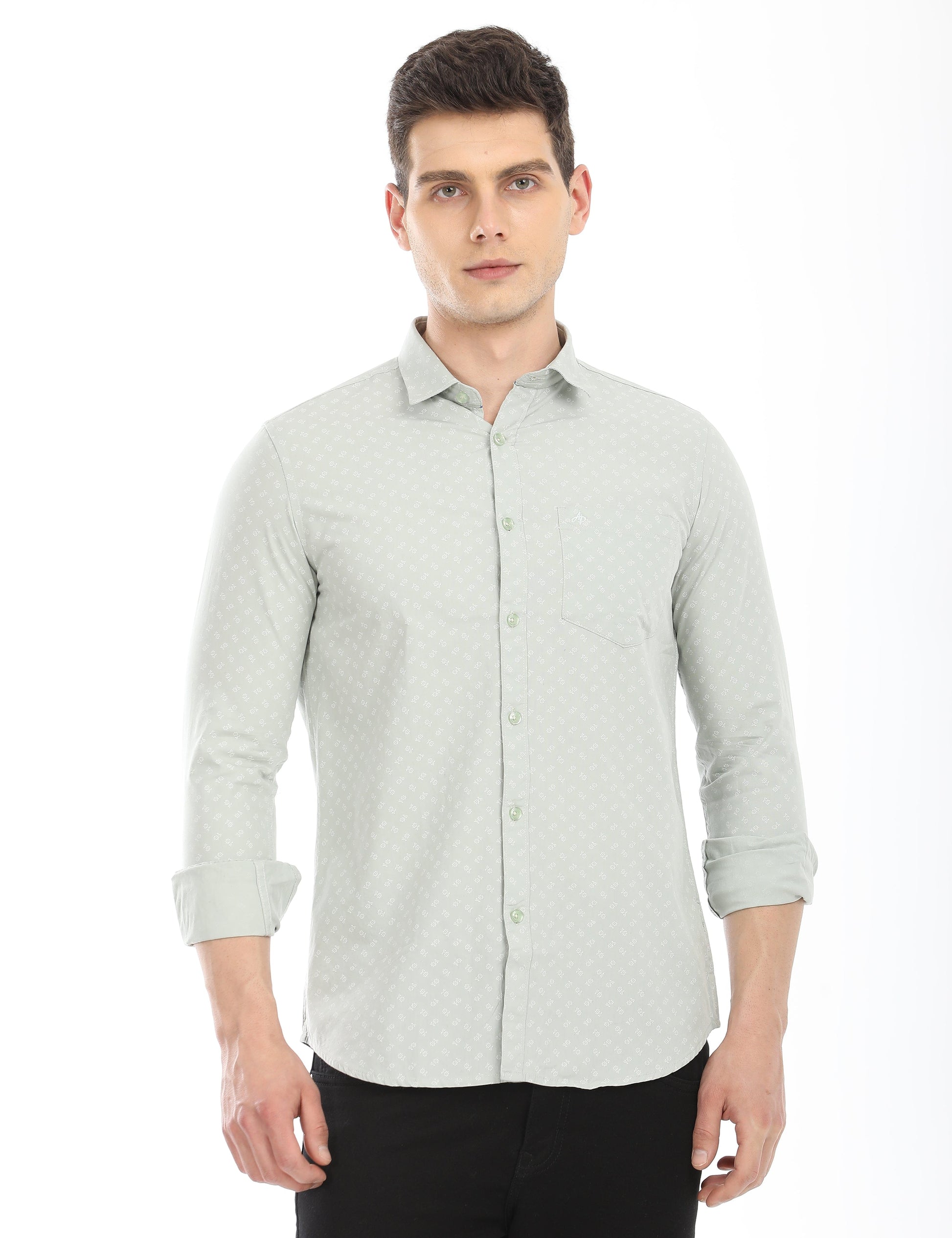 Men's Slim Fit Printed Full Sleeves Casual Shirt