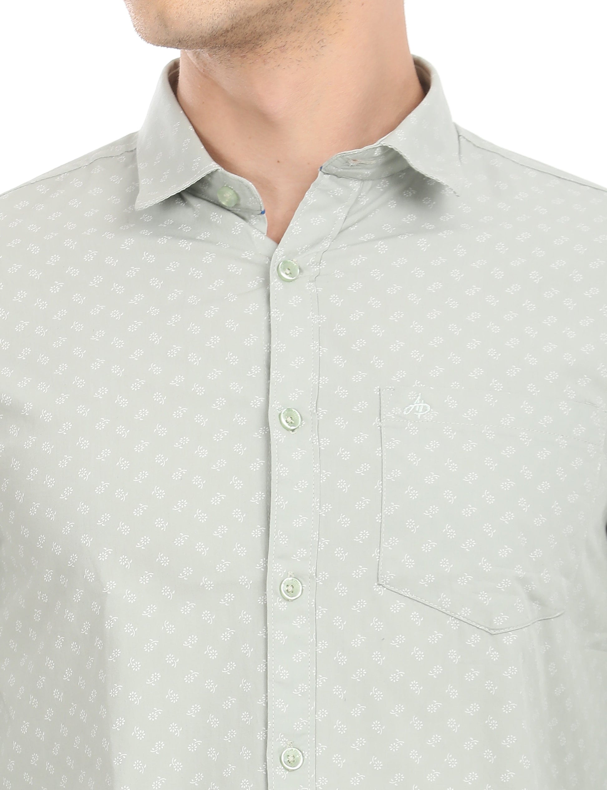 Men's Slim Fit Printed Full Sleeves Casual Shirt