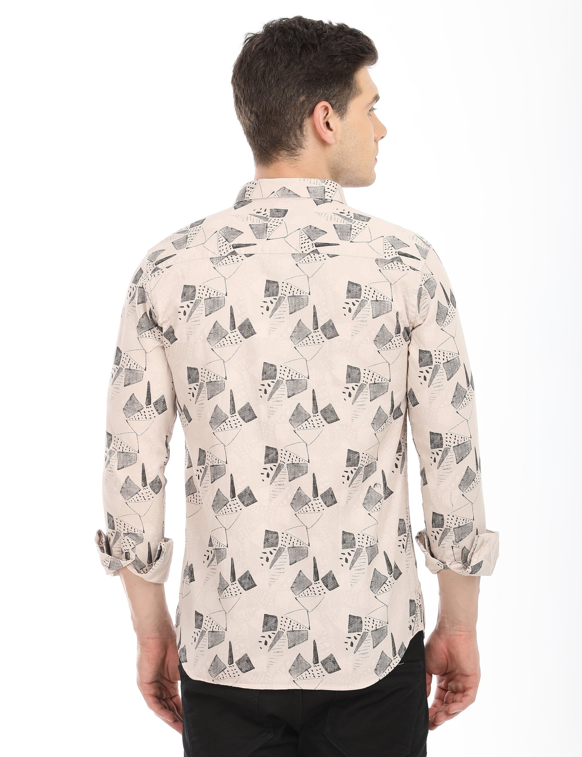 Men's Slim Fit Printed Full Sleeves Casual Shirt