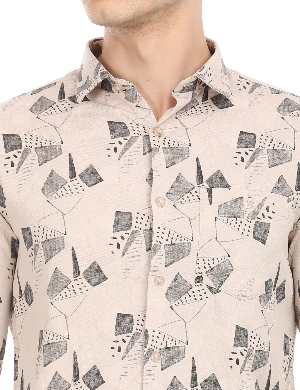 Men's Slim Fit Printed Full Sleeves Casual Shirt