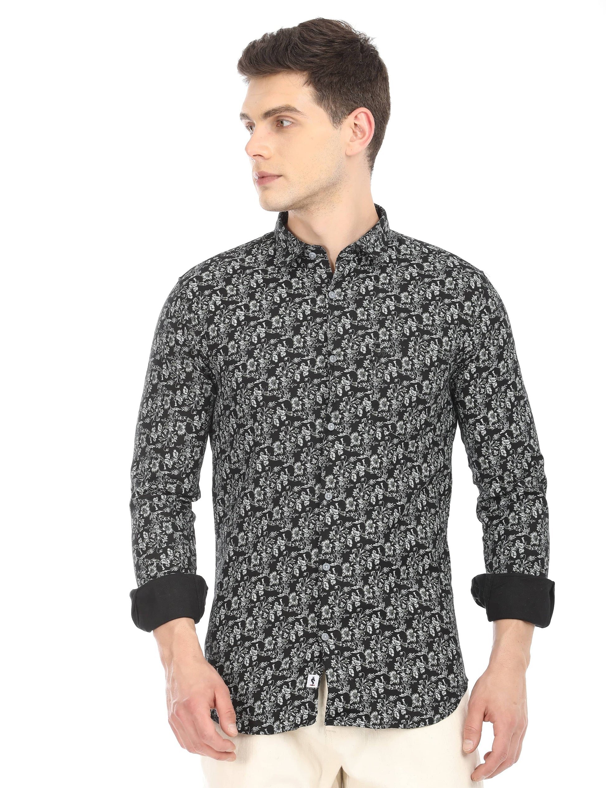 Men's Slim Fit Printed Full Sleeves Casual Shirt