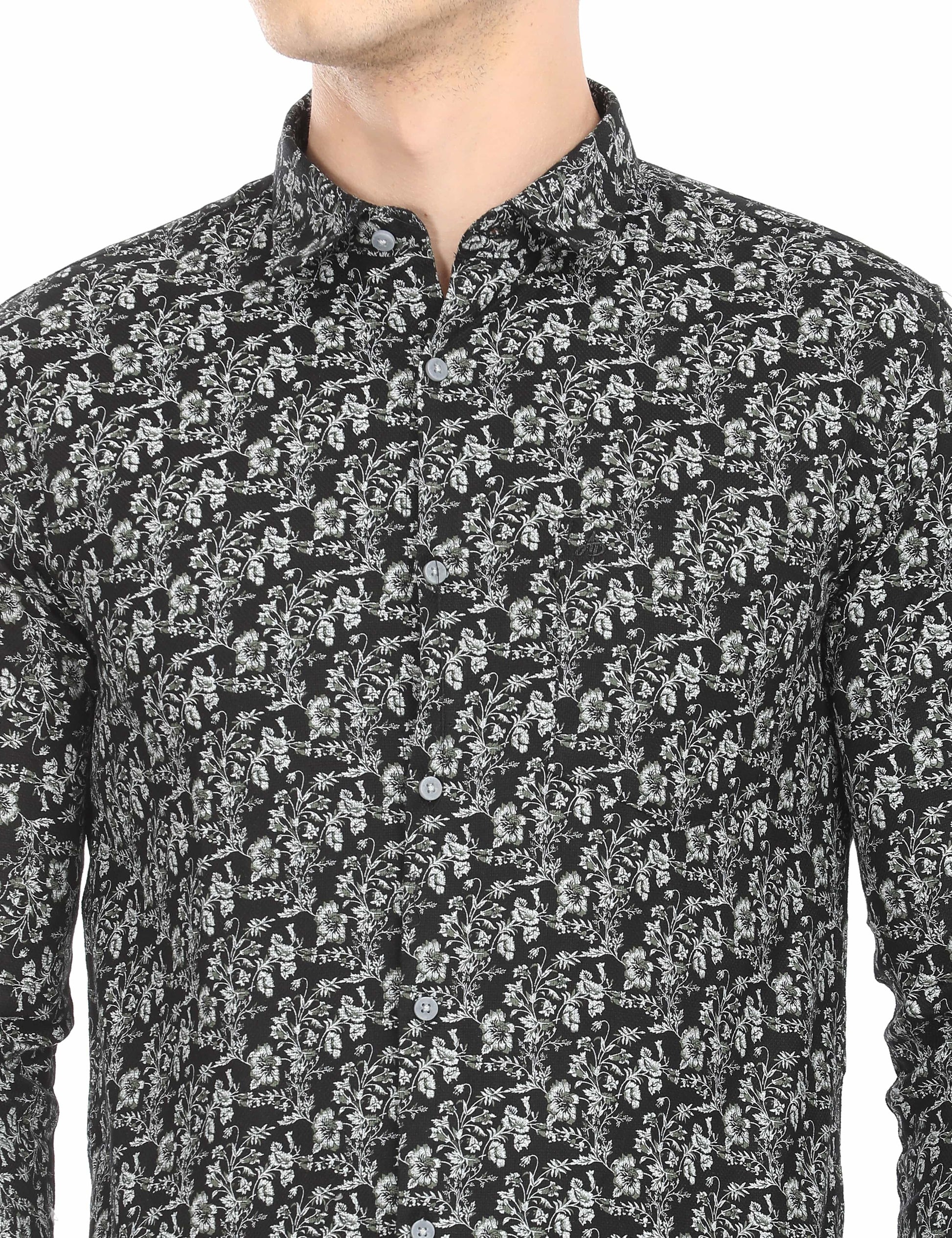 Men's Slim Fit Printed Full Sleeves Casual Shirt