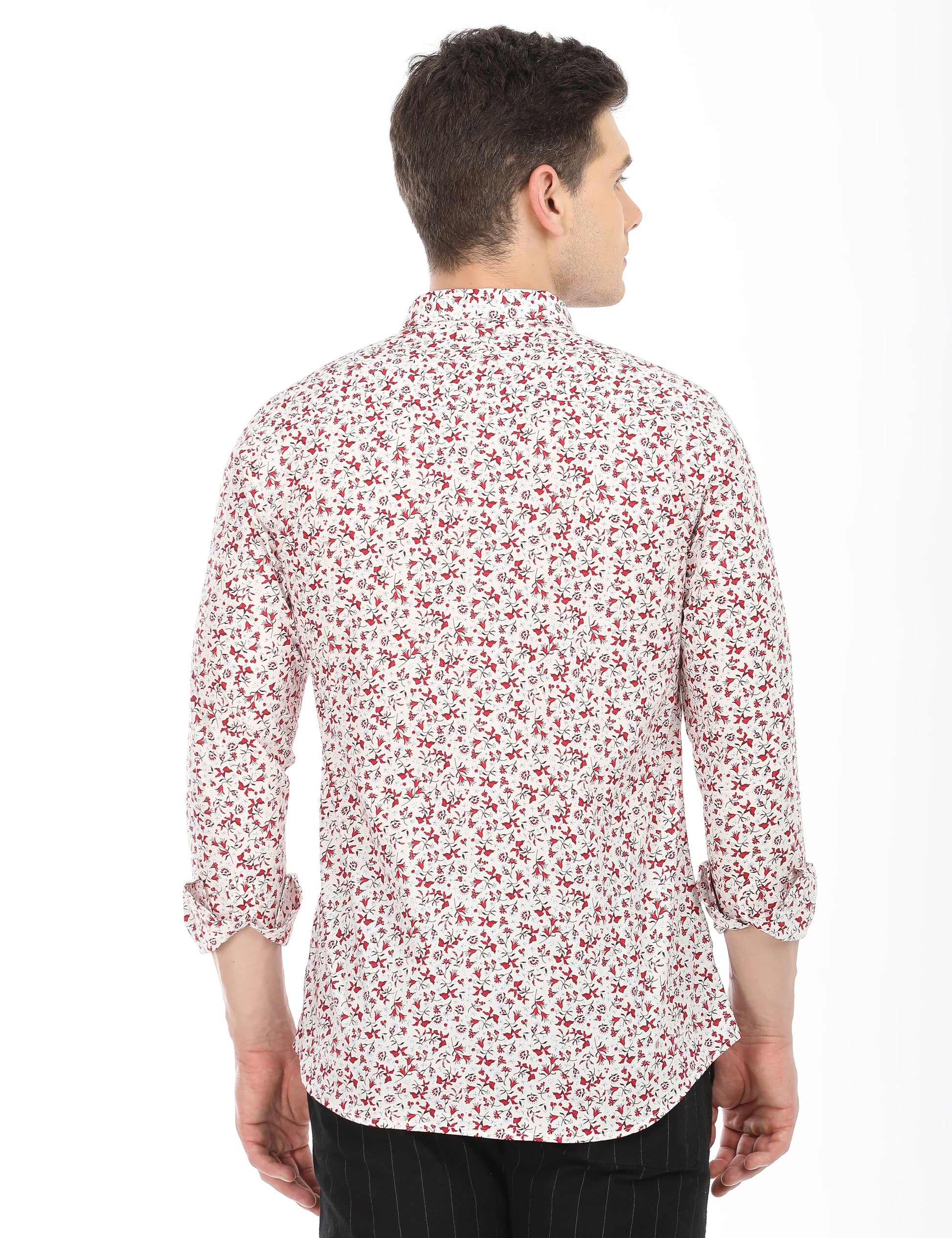 Men's Slim Fit Printed Full Sleeves Casual Shirt