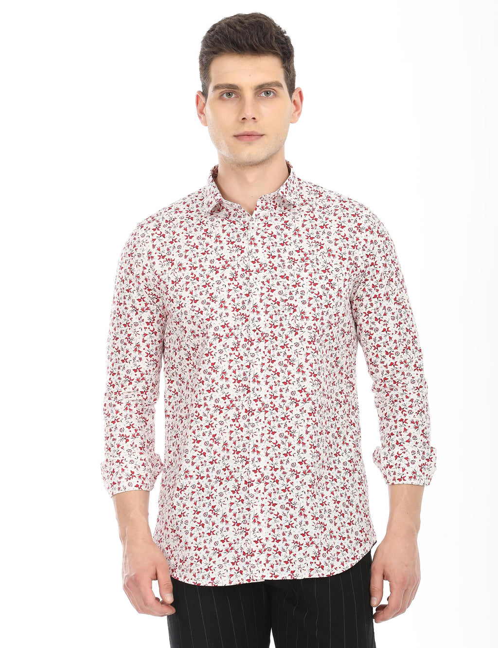 Men's Slim Fit Printed Full Sleeves Casual Shirt
