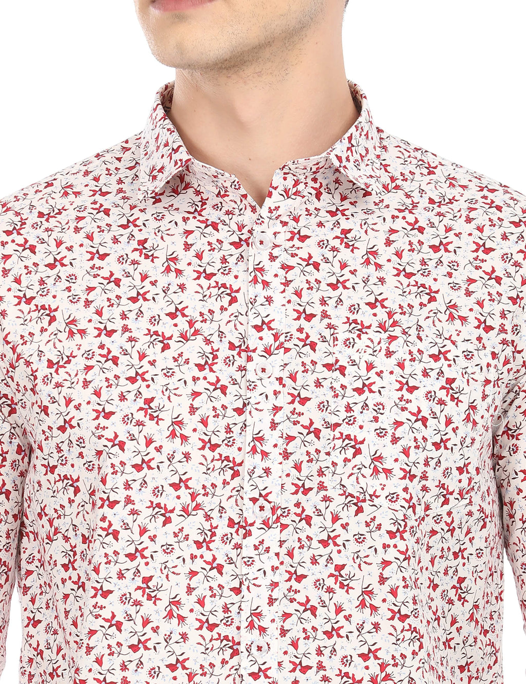 Men's Slim Fit Printed Full Sleeves Casual Shirt