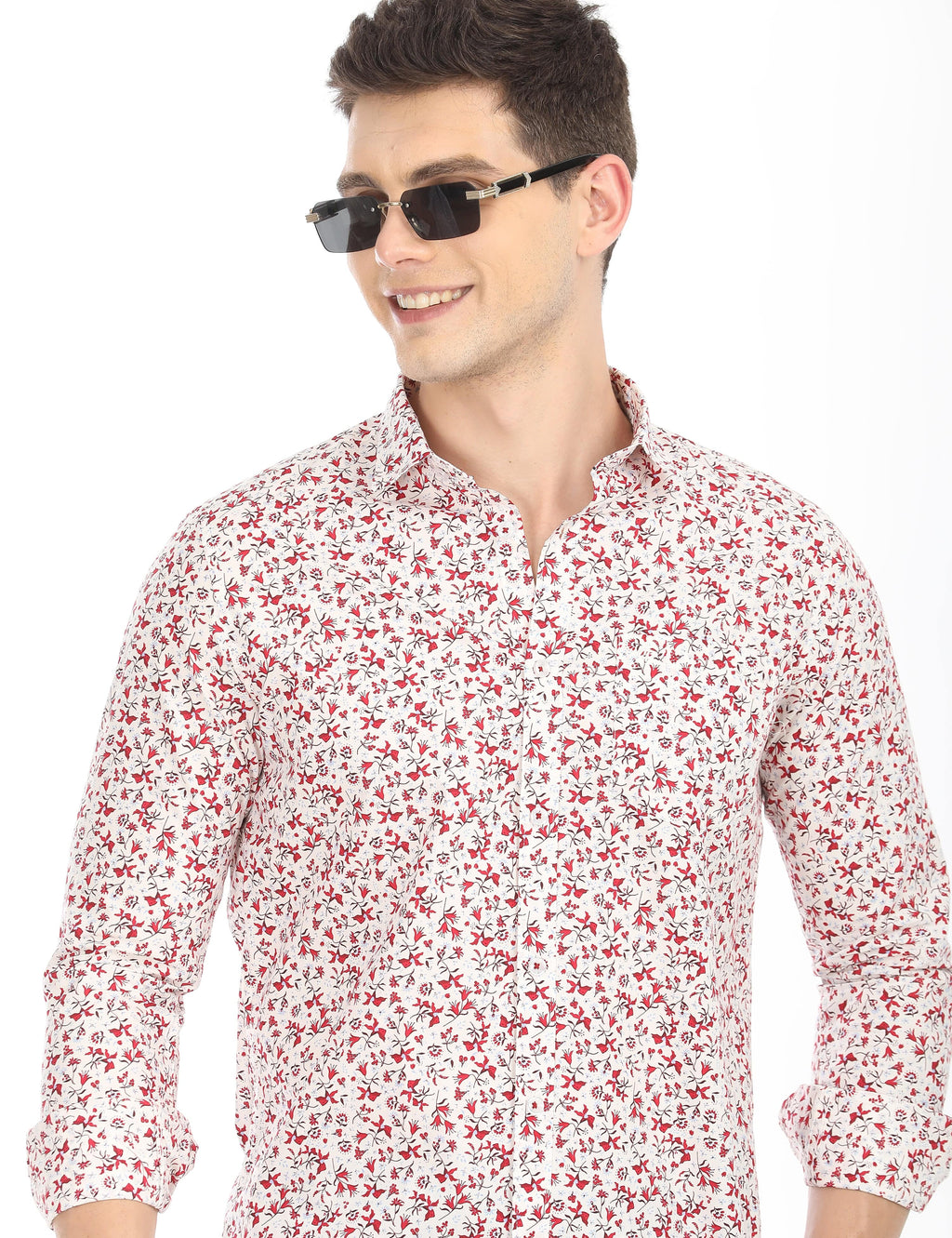 Men's Slim Fit Printed Full Sleeves Casual Shirt