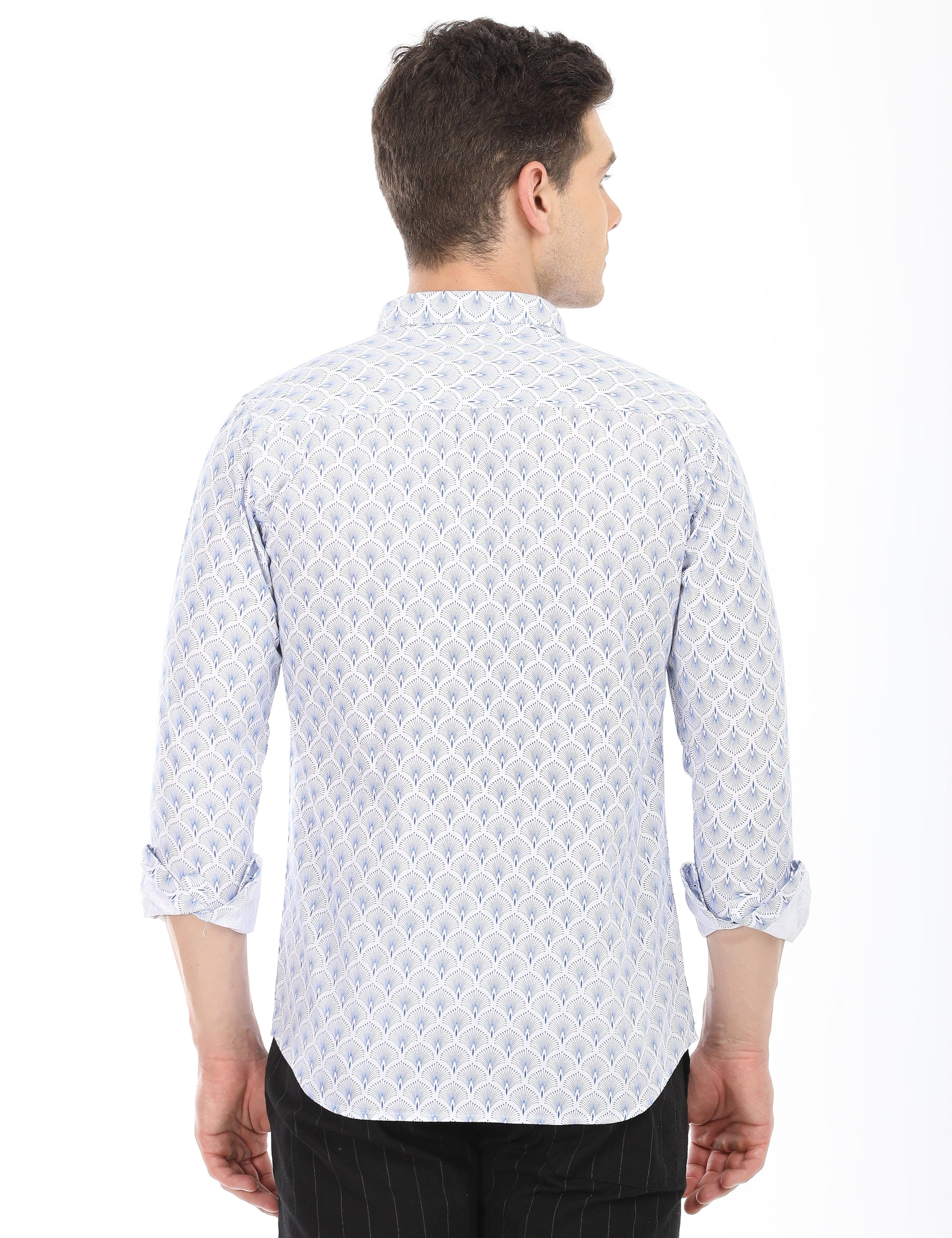 Men's Slim Fit Printed Full Sleeves Casual Shirt