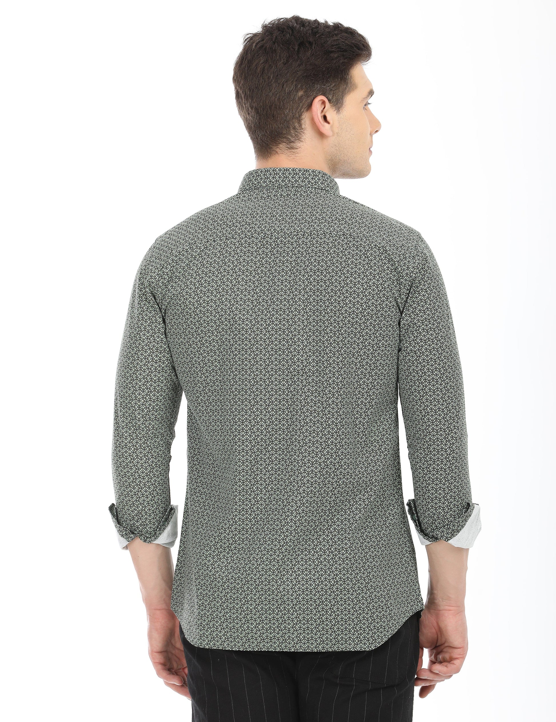 Men's Slim Fit Printed Full Sleeves Casual Shirt