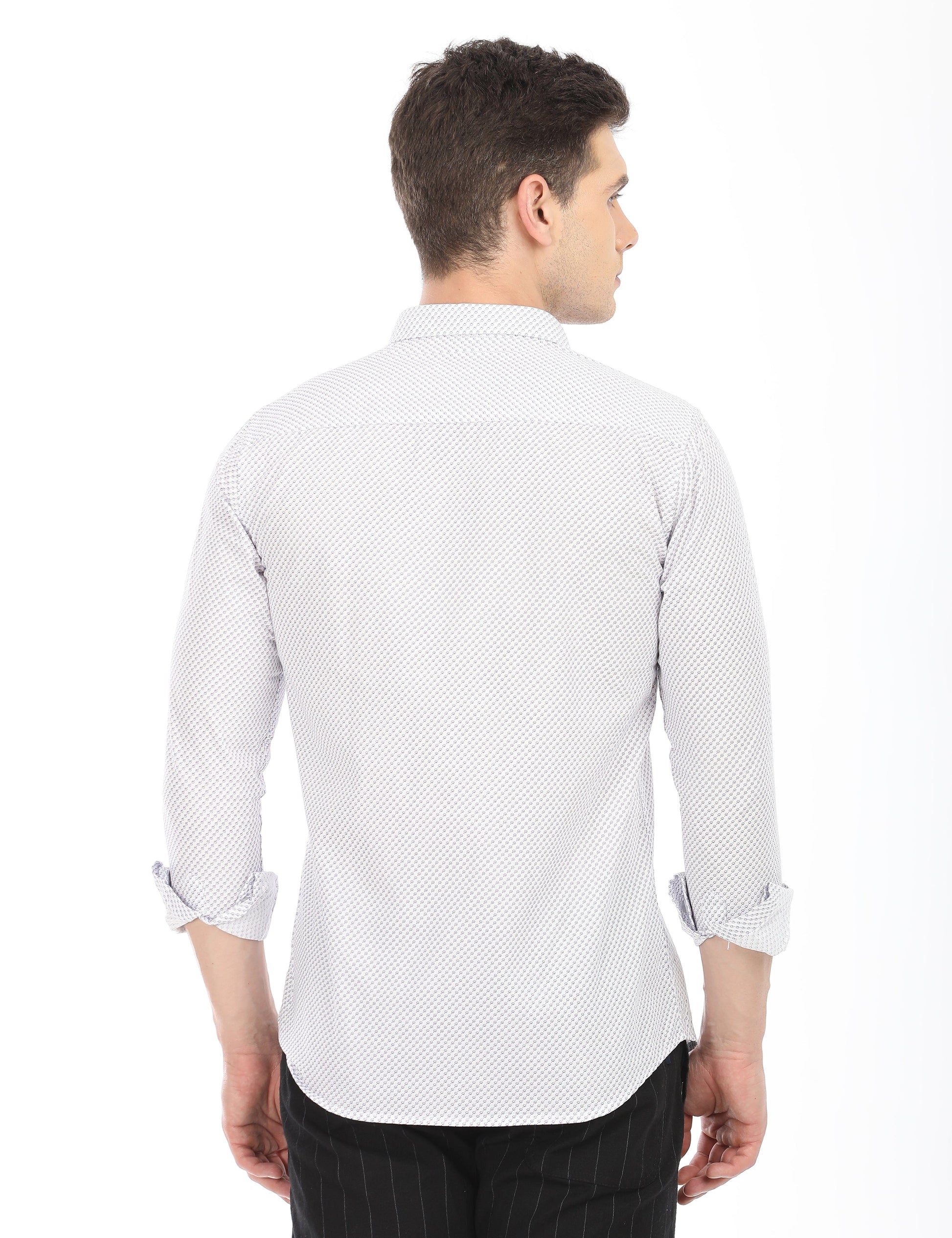 Men's Slim Fit Printed Full Sleeves Casual Shirt