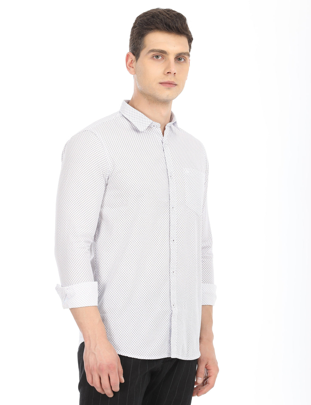 Men's Slim Fit Printed Full Sleeves Casual Shirt